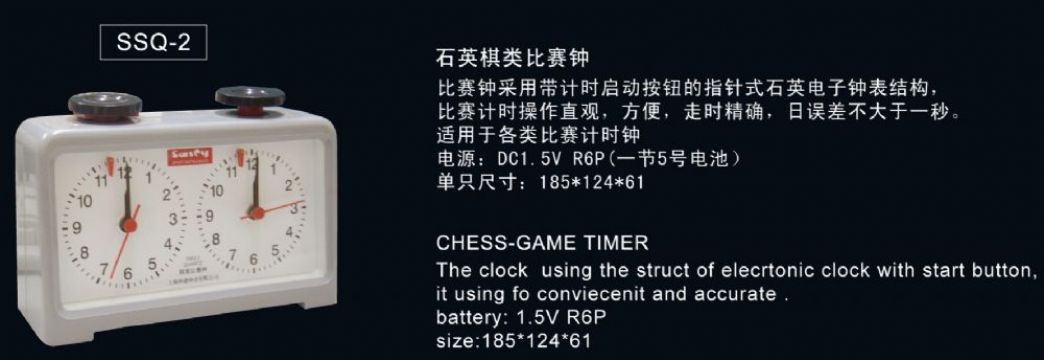 點擊查看詳細信息<br>標題：SSQ-2石英棋類比賽鐘 閱讀次數：2321
