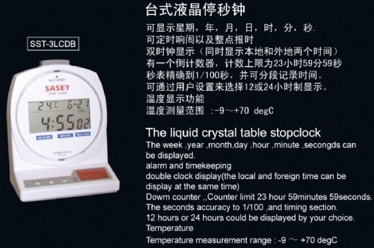 點擊查看詳細信息<br>標題：SST-3LCDB臺式液晶停秒鐘 閱讀次數：2101